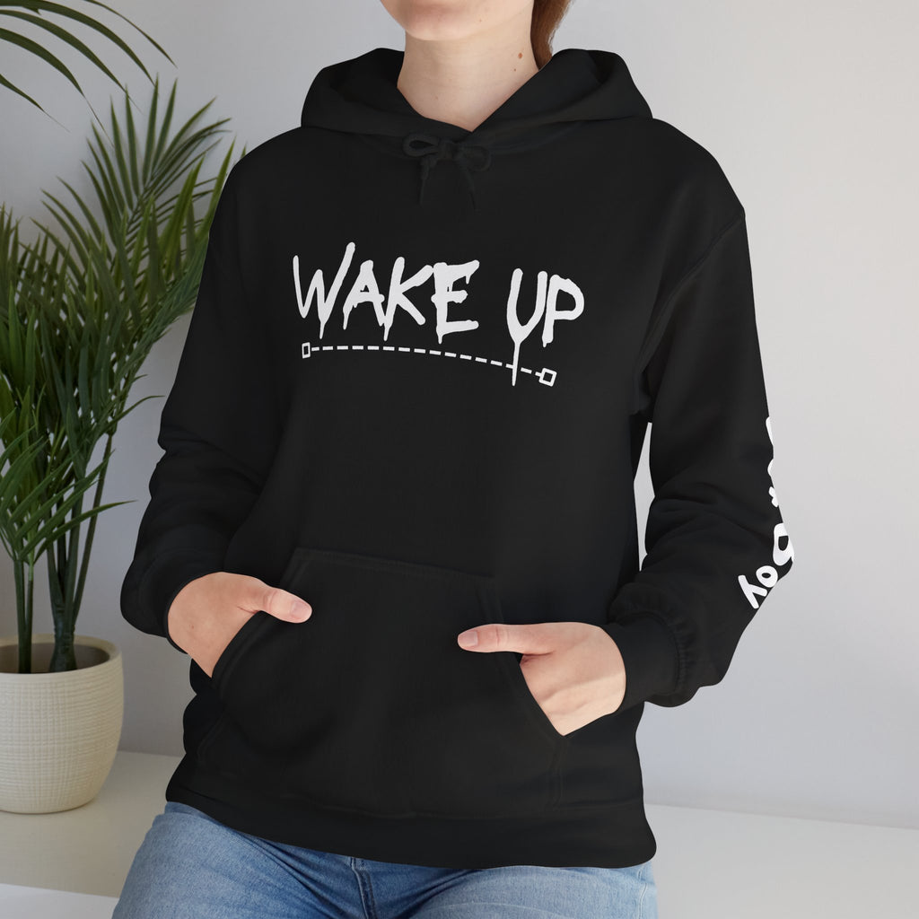 Wake Up - BLK - Unisex Heavy Blend™ Hooded Sweatshirt