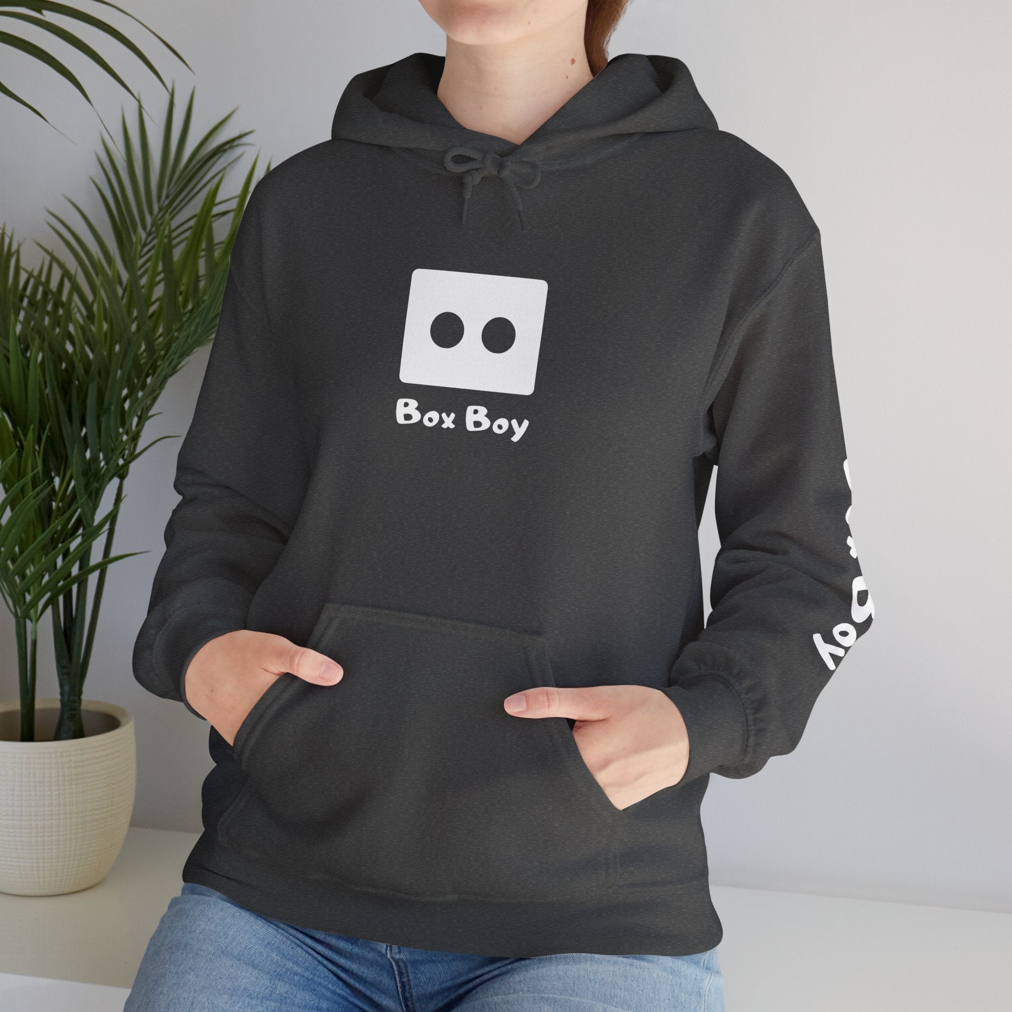 Box Boy - GRY - Unisex Heavy Blend™ Hooded Sweatshirt
