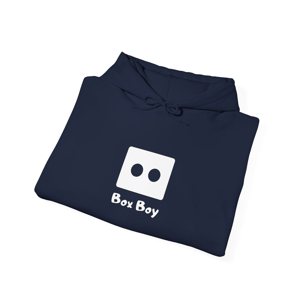 Box Boy - Navy - Unisex Heavy Blend™ Hooded Sweatshirt