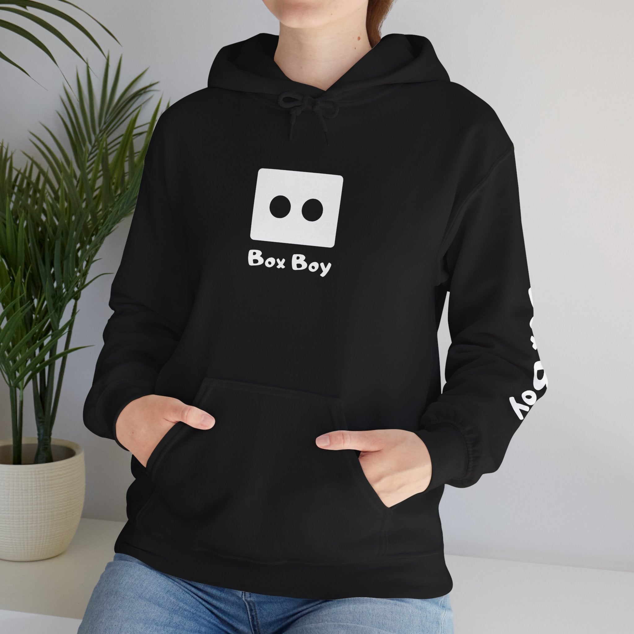 Box Boy - BLK - Unisex Heavy Blend™ Hooded Sweatshirt