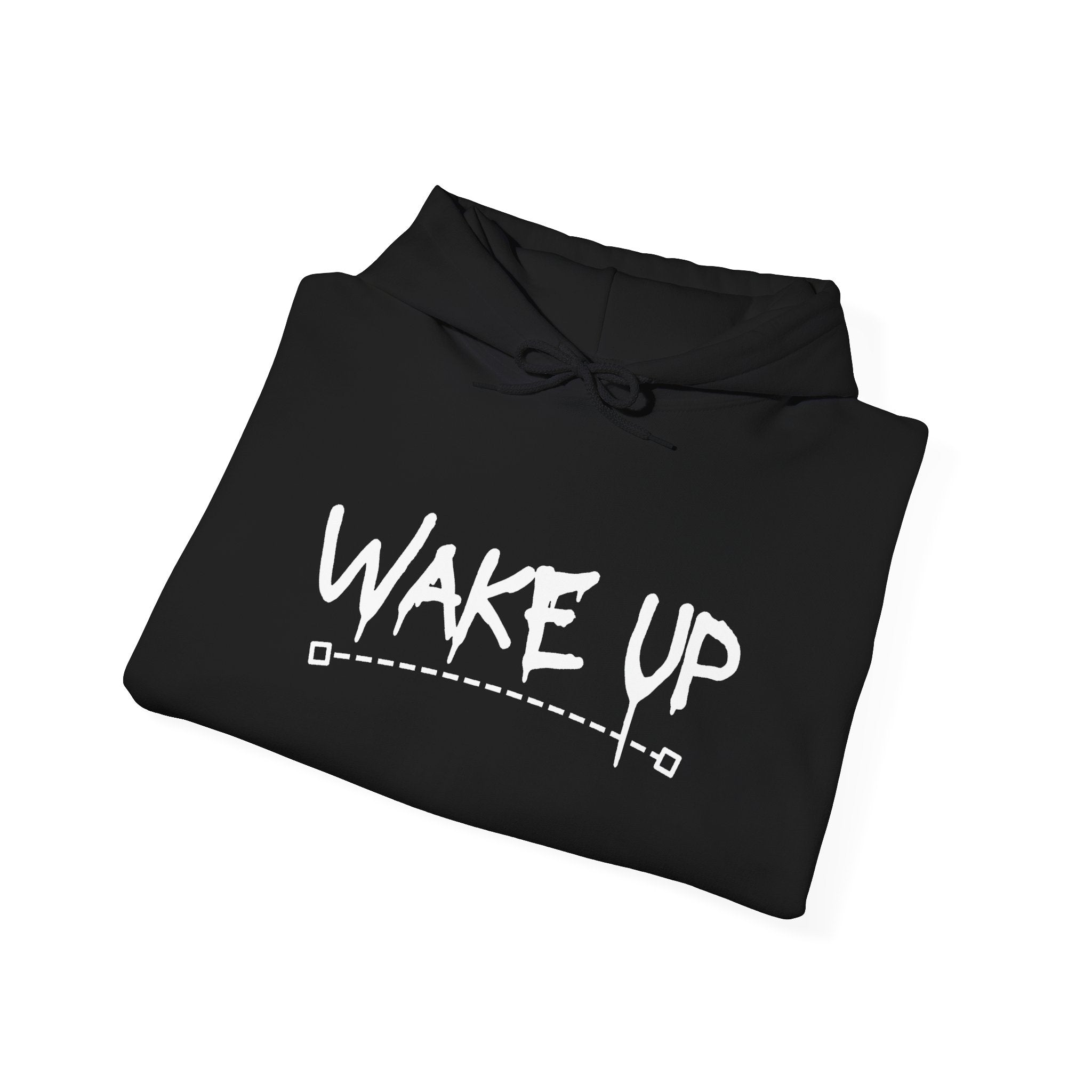 Wake Up - BLK - Unisex Heavy Blend™ Hooded Sweatshirt