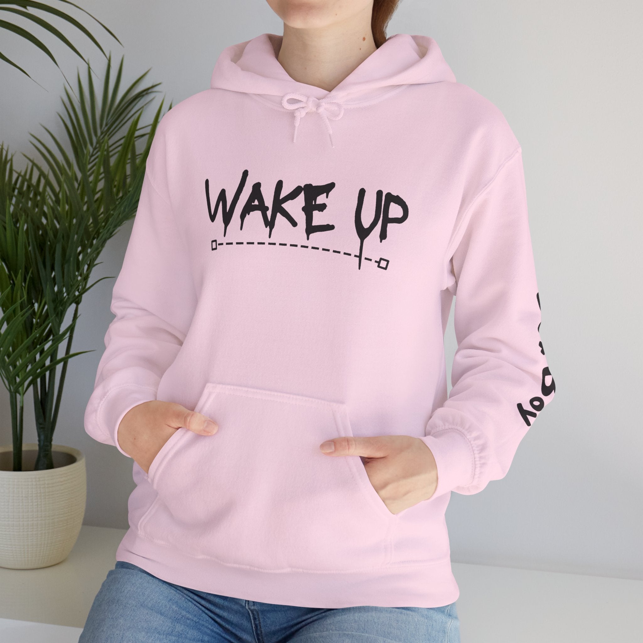Wake Up - PNK - Unisex Heavy Blend™ Hooded Sweatshirt